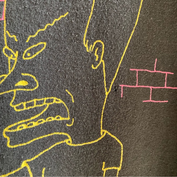 Beavis and Butthead Neon Line Art MTV Mike Judge Tee Shirt - Picture 5 of 7